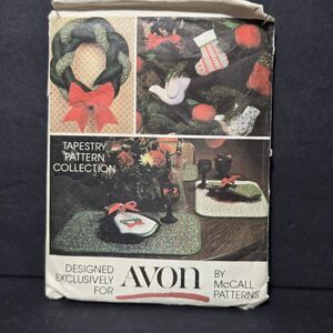 McCall's Avon Holiday Tapestry Pattern Collection‎ 10 Designs Uncut